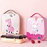 Girls Cooler Lunch Box Bag Cute Pink Rabbit Cartoon Thermal Insulated Kids Lunch Bag for School