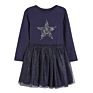 Girls' Dresses Star Pattern Baby Girl Party Dresses Children's Clothing Long-Sleeved Girl Dress