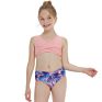 Girls Swimsuit High Waisted Two Pieces Bikini Set Swimwear Pink Bathing Suits