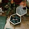 Glass Jewellery Box (Gold)
