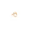 Glossy Metal Geometric Oval Shape Hollow Ring Personality Simple Lines Punk Style Hexagonal Gold Color Finger Ring Women Jewelry