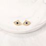 Gold Color Brass and Zircon Eye Charms Pendants Necklace and Bracelet Earring Diy Jewelry Accessories