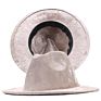 Golden Velvet Lady Designer Customized Party Cap Felt Women Stylish Suede Fedora Caps Hats