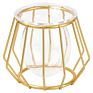 Grace Glass Vase Modern Hydroponic Iron Line Flower Glass and Gold Vases Plant Holder Home Decor Vase Crystal Glass