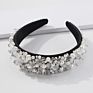 Graceful Baroque Style Crystal Headbands Retro Handmade Beaded Headbands Hair Accessories