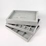 Grey Velvet Jewelry Display Tray Pendant Earrings Rings Display