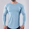 Gym Fitness Tight Fitting Quick Drying Long Sleeves Men Running Shirts Long Sleeve Solid Shirt Men Sport Tshirt