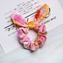 Hair Accessories Cute Rabbit 12 Colors Velvet Elastic Hair Bands for Baby Girls Tie-Dye Hair Scrunchies