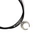 Halloween Party Women Accessories Black Suede Velvet Leather Ribbon Band Necklace Horn Crescent Moon Choker Necklace