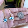 Hamsa Evil Eyes Necklace Shell Pearl Necklace