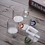 Hand Blown Clear Glass Teacup Borosilicate Glass Tea Set Tea Cups 6Pcs