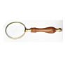 Handheld Magnifying Glass Brass Magnifying Glass with Wooden & for Reading Home & Office Use
