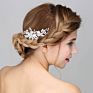 Handmade Crystals Fancy Bridal Hair Jewelry Accessories Pearl Wedding Bridal Hair Combs