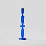 Handmade European Vintage Tall Bubble Glass Candlestick for Home Wedding Candle Holder Rod Wax Candelabrum Gift