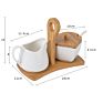 Handmade Kitchen Tea Coffee Sugar Storage Jars Ceramic Sweet Milk Jar and Sugar Pot