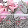 Pink Ribbon baby prewalker shoes crystal bling shoes pacifier