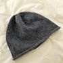 Hat Fine Knit Roll Edge Retro Show Face Small Korean Version Pile Pile Hats Warm Knit Hat