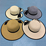 Hat Wide Birm Bowknot Ribbon Beach Travel Straw Hat for Women