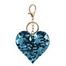 Heart Keychain Sequins Key Ring Gifts for Women Charms Car Bag Accessories Key Chain