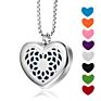 Heart Shape Aromatherapy Essential Oil Diffuser Necklace Car Diffuser Locket Stainless Steel Jewellery