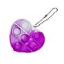 Heart Shape Keychain Push Pop Bubble