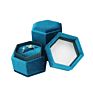 Hexagon Velvet Jewelry Ring Boxes