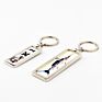 High-End Listing Sublimation Blanks Single Sides Aluminum Zinc Alloy Metal Keychain