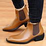 High Height Increasing Elevator Men`S Chelsea Boots