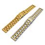 High Polish 7 Sold Link Watch Metal Strap 24Mm Stainless Steel Watch Band