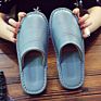 Home Non-Slip Real Leather Slides Cute Men/Women Sandals Real Cowhide Slippers