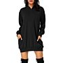 Hoodie Dress Long Sleeve Pull over Women`S Longline Hoodies Sweatshirt for Women
