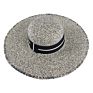 Ht-422 Elegant Lady Wide Brim Beach Straw Fedora Hat Manufacturers Temperament Floppy Cotton Women Straw Bucket Hat