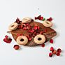 Hy Modern Ins Beech Donuts Black Walnuts Wooden Sealing Clips Creative Solid Wood Snack Clips Tea Sealing Strips