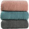 Ihome in Stock Textured Soft Sofa Souch Decorative Knit Cashmere Woven Throw Blanket