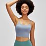 in Built Bra Short Style Sports Yoga Wear Crop Fitness Workout Women's Tank Cami Tops