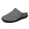 Indoor Outdoor Fluffy Slip-On Slippers for Men Anti-Skid Men House Slippers Faux Fur Collar Waterproof