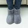 Indoor Usb Electric Foot Warmers Shoes Heated Slippers Warm Plush Electrically Heated Shoes Boots Foot Warmers