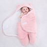 Ins Baby Swaddle Wrap Warm Soft Plush Baby Cotton Stroller Baby Sleeping Bag