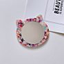 Ins Marble Pattern Animal Cat Mirror Acetate Cat Mirror Cute Portable Makeup Cosmetic Mirror