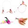 Interactive Set Plastic Cat Teaser Wand/Pole/Cat Tunnel/Feather Toy