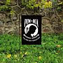 Iron Garden Flag Pole Holder Metal Easy to Install Three-Section Flag Pole Stand for Gardens