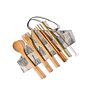 Japanese Style Portable Travel Fork Knife Fork Spoon Chopsticks and Straws Bamboo Tableware Cutlery Set