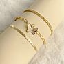 Jewelry Multilayer Butterfly Anklet Snake Chain Ankle Bracelet Gold Plated Anklets Women
