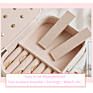 Jewelry Packaging Box Watch Storage Leather Claimond Veins 3 Slots Holder Multi-Functional Widget Storage Box Ring Earring Box