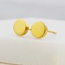 Jewelry round Stud Earrings, Delightful Dot Stud Earrings in Silver, Gold and Rose Gold