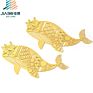 Jiabo Folk Crafts Brass Laser Cut Cute Book Marks Metal Animals Fish Bookmarks
