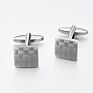 Kaidvll Cufflinks Luxury White Stripe Rectangle Cufflink Crown Crystal Novelty Cufflink for Mens