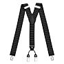 Kaidvll Pattern Design Y Back Adjustable Clip Promotional Leather Suspenders