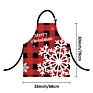 Kefei Print Cotton Denim Apron with Logo Black