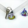 Keychain Cute Rainbow Unicorn Cartoon Key Holder Key Rings Gift for Girl Women Bag Pendant Accessories Jewelry